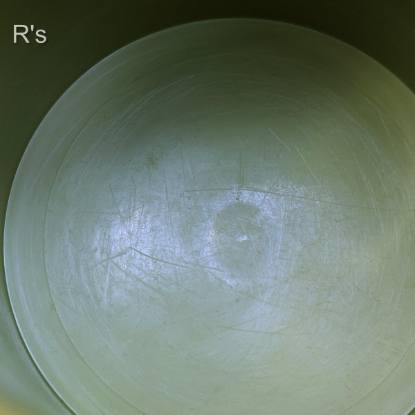 画像7: タッパーウェア　デコレーター2個セット　丸型保存容器　3.7L＆1.9L　柄付き　オリーブグリーン　ユーズド品 (TP6245)