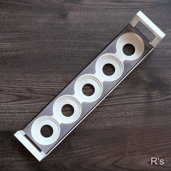 画像7: Sasaki　Glass　佐々木硝子　タンブラー5客セット　収納スタンド付き　花柄　未使用品 (p 6250)