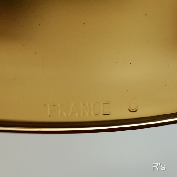 画像8: フランス　VERECO　ベレコ　ガラス　23ｃｍプレート　アンバー　未使用品 (d3277)