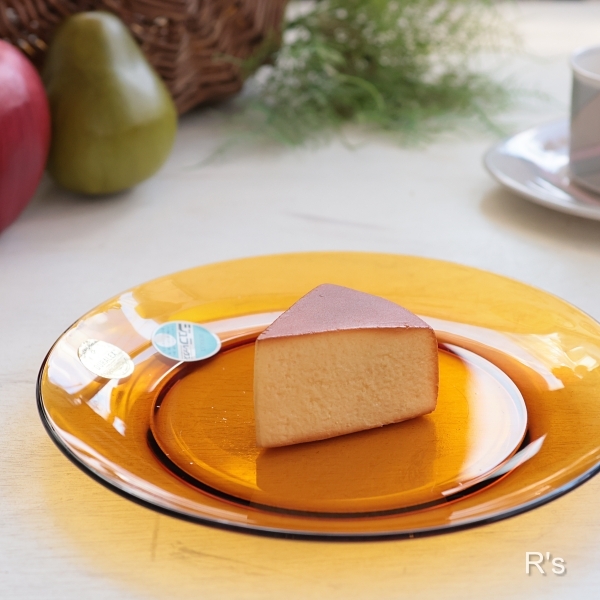 画像1: フランス　DURALEX　デュラレックス　23ｃｍガラスプレート　アンバー　未使用品 (p6252)