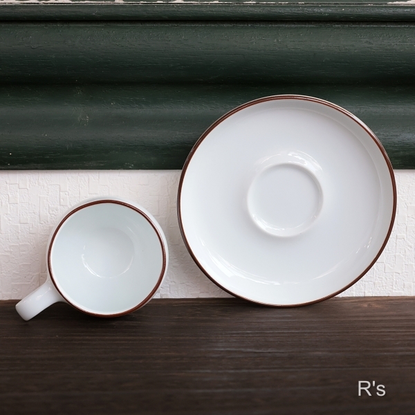 画像4: HAKUSAN　白山陶器　G型デミタスカップ＆ソーサー　未使用品（F6277）