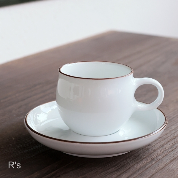 画像2: HAKUSAN　白山陶器　G型デミタスカップ＆ソーサー　未使用品（F6277）