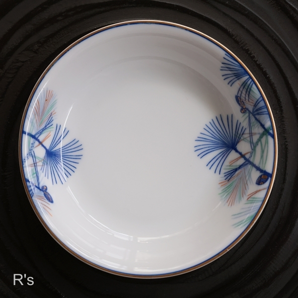 画像2: 日本陶器　オールドノリタケ　13ｃｍ　銘々皿　松　アンティーク品