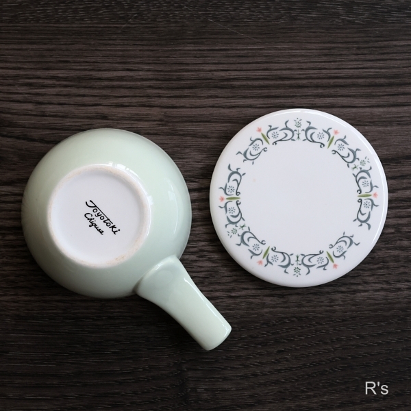 画像4: TOYOTOKI　東洋陶器　持ち手・蓋付き容器　Chigusa　グリーン　未使用品