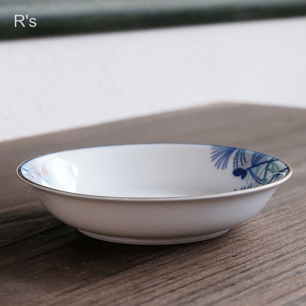 画像3: 日本陶器　オールドノリタケ　13ｃｍ　銘々皿　松　アンティーク品