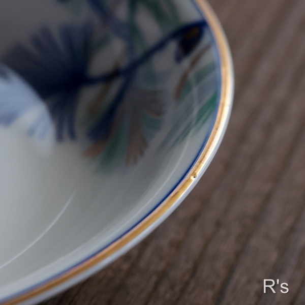 画像4: 日本陶器　オールドノリタケ　13ｃｍ　銘々皿　松　アンティーク品