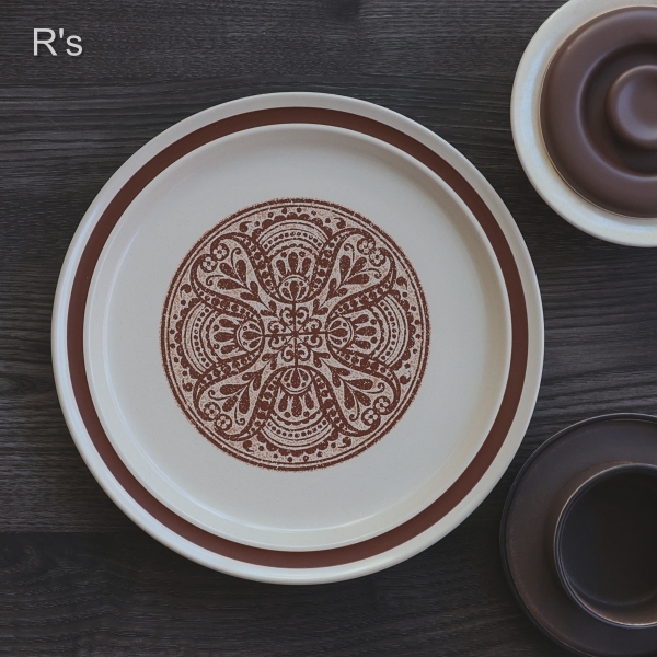 画像1: ノリタケ　GENUINE　ストーンウェア　26ｃｍプレート　MOROCCO　8334　未使用品